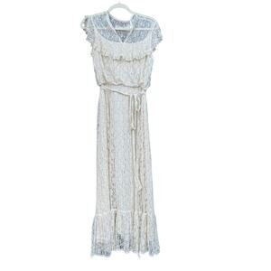 GUNNE SAX by JESSICA San Francisco Cream Lace Maxi Dress Size Estimate (6)
